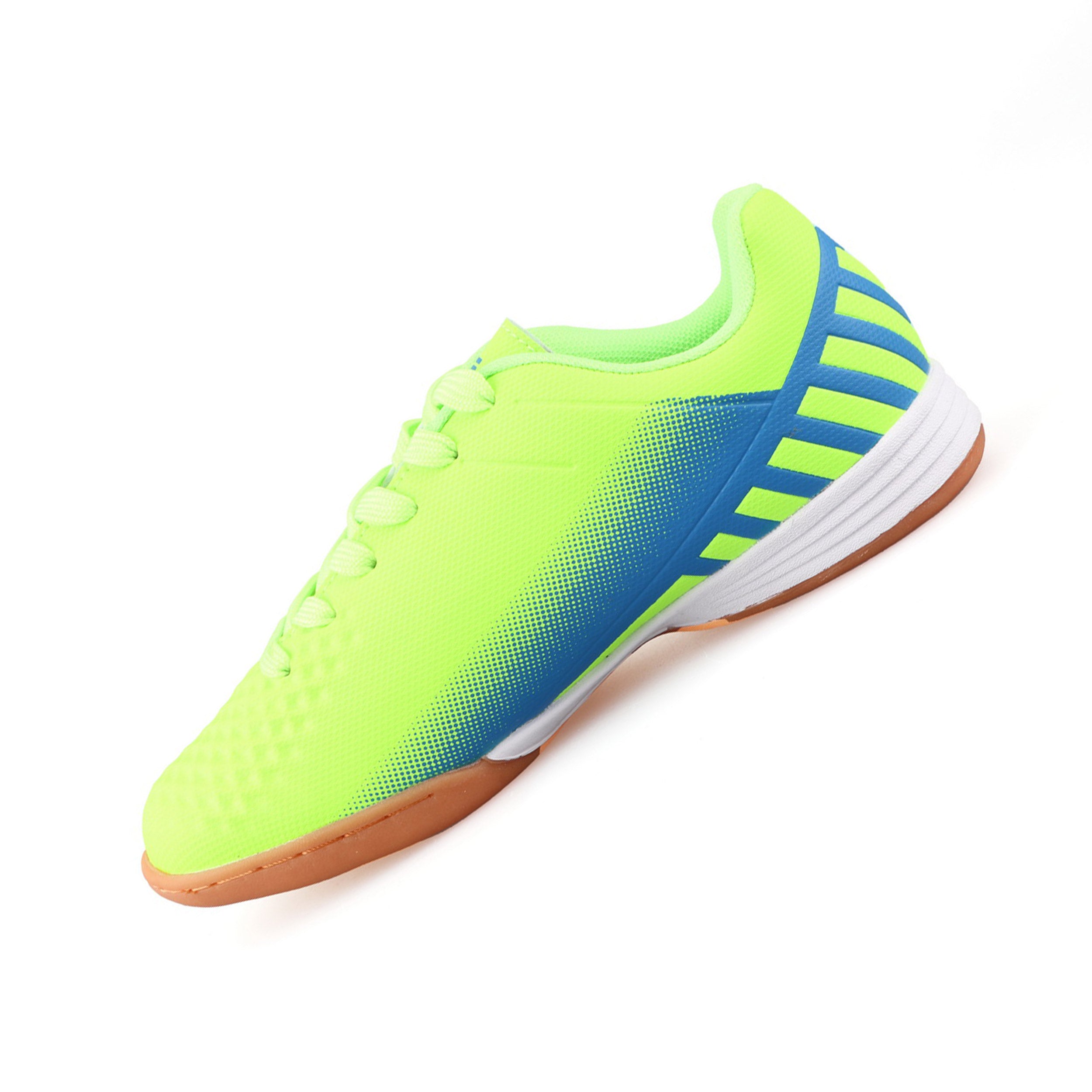 Santos JR Indoor Soccer Shoes -Green/Blue