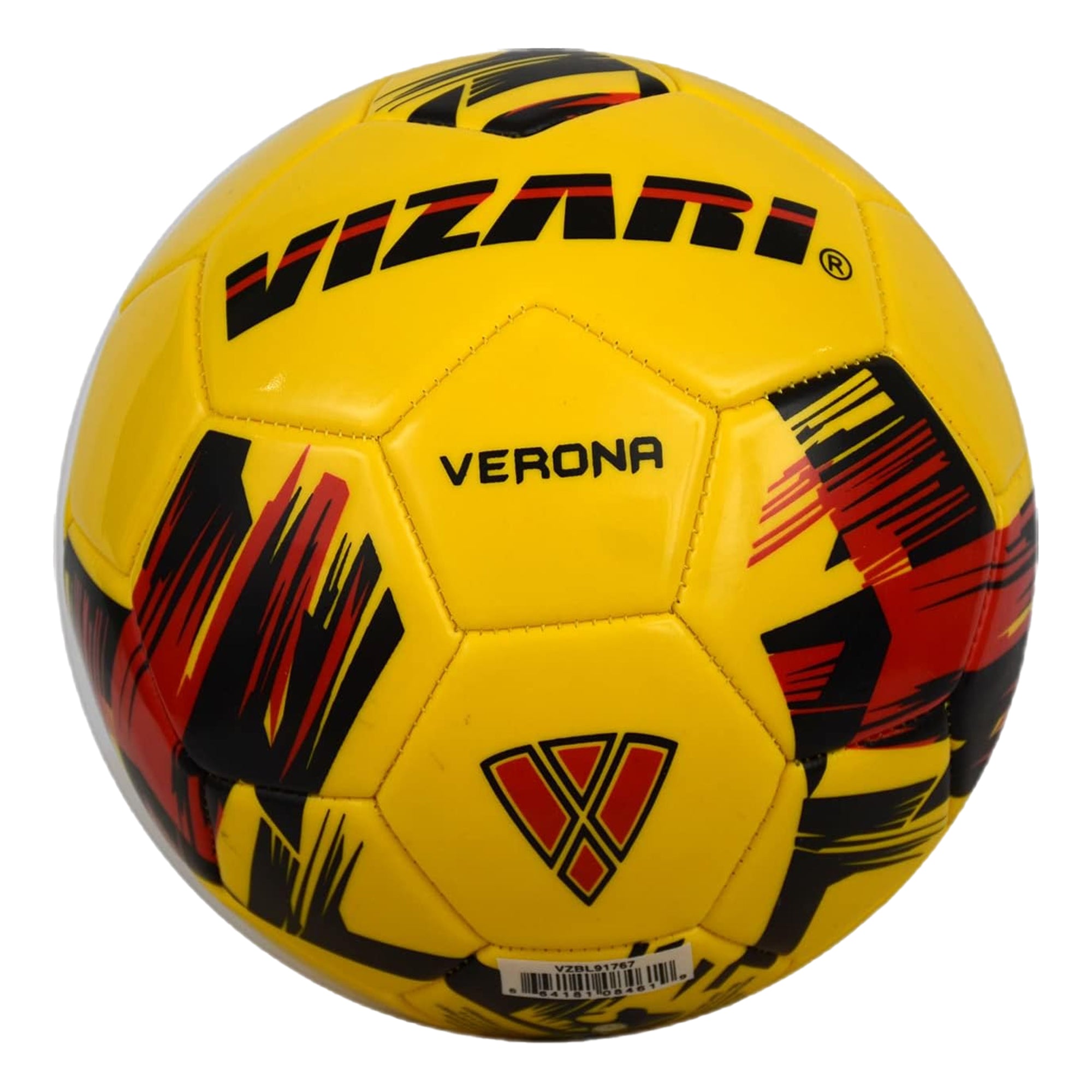 Verona Soccer Ball-Yellow/Black/Red