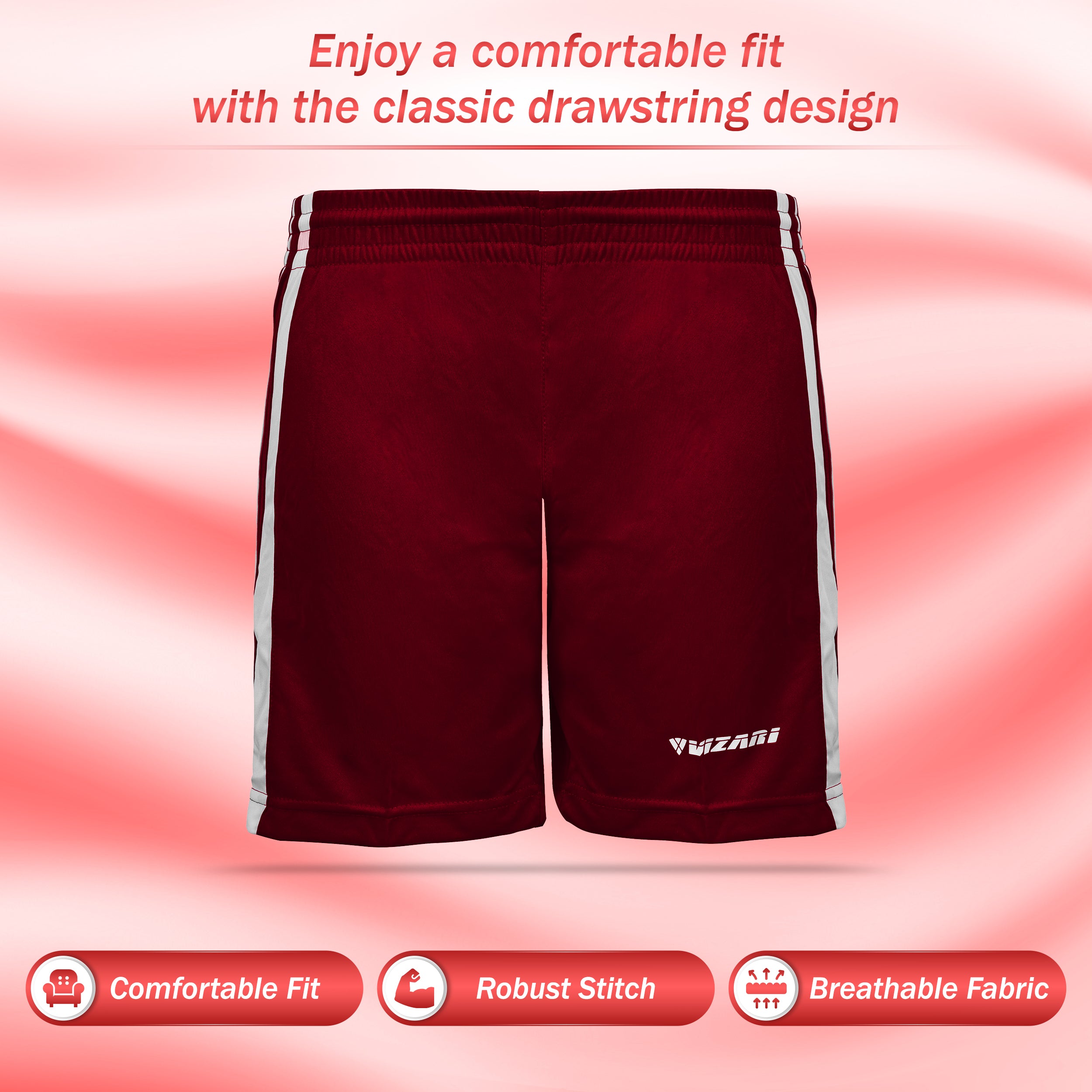 Campo Soccer Shorts - Maroon