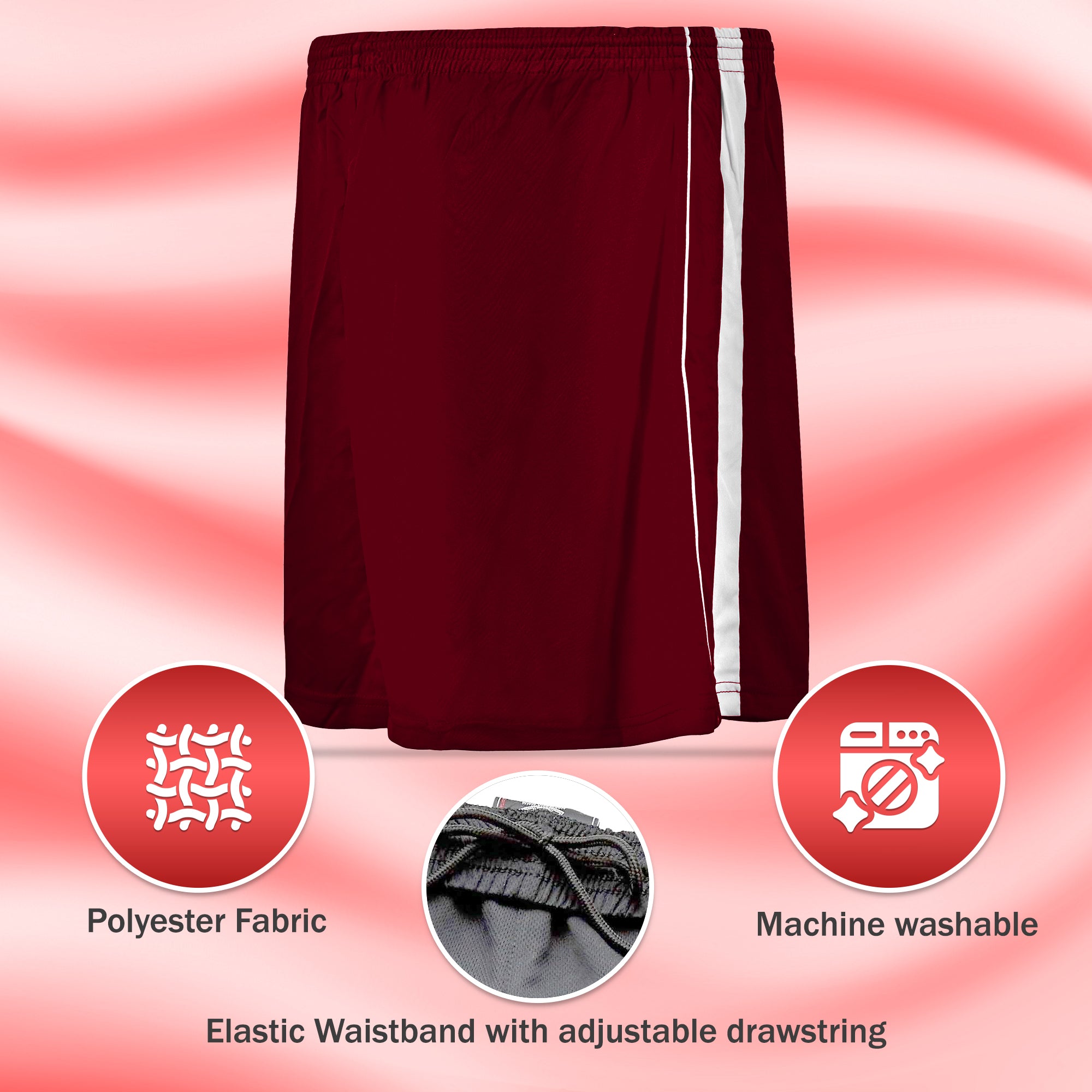 Campo Soccer Shorts - Maroon