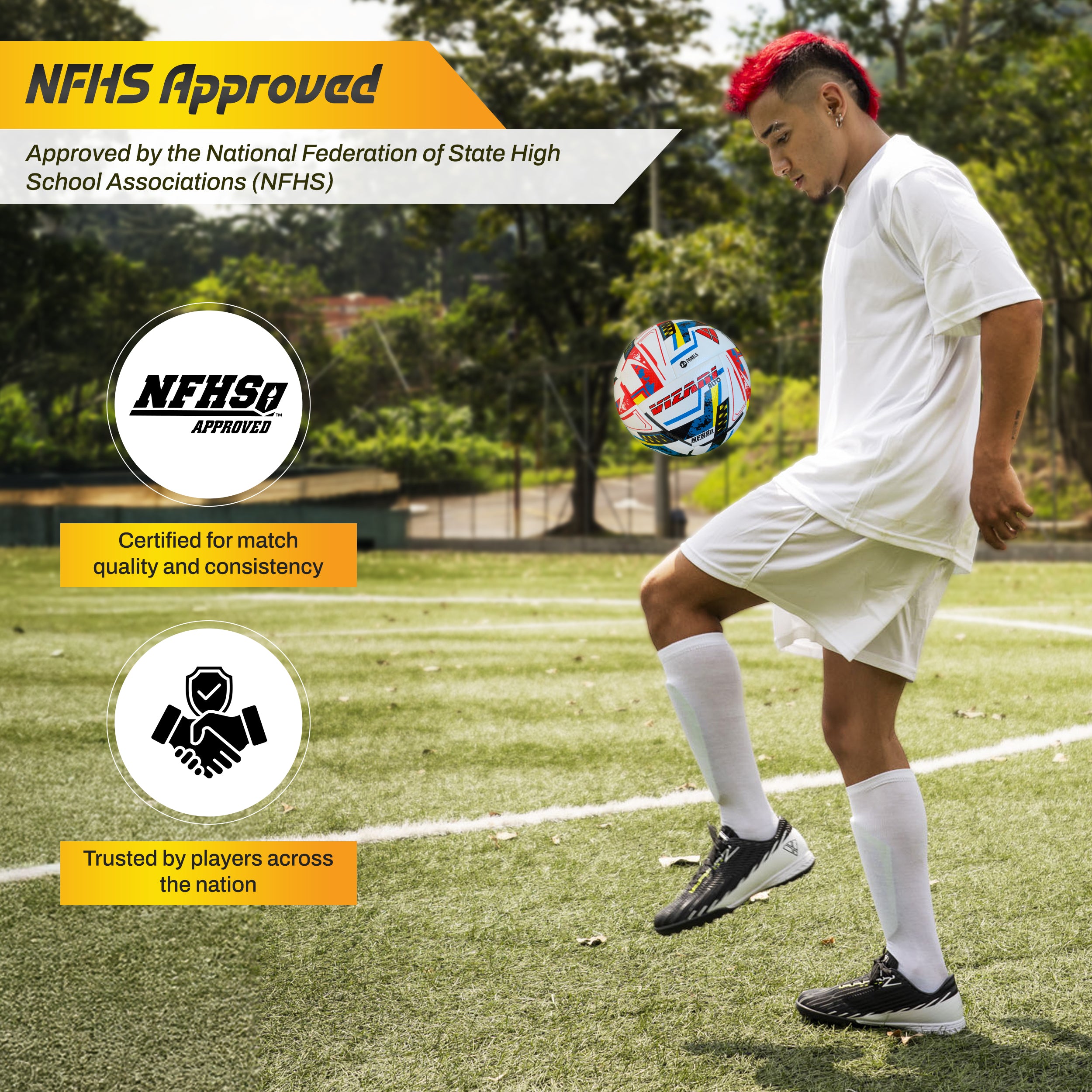 ALTO Match NFHS Soccer Ball - White