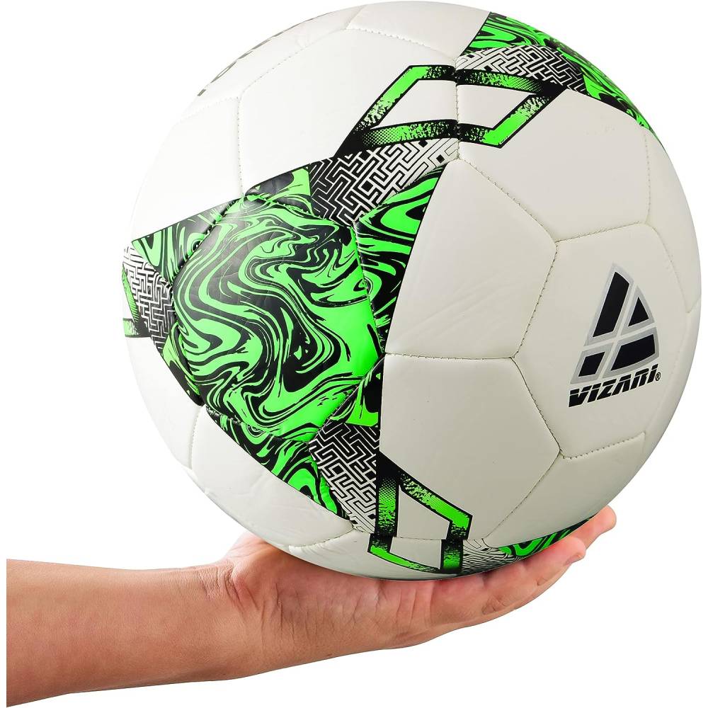 Toledo Soccer Ball-White/Neon Green