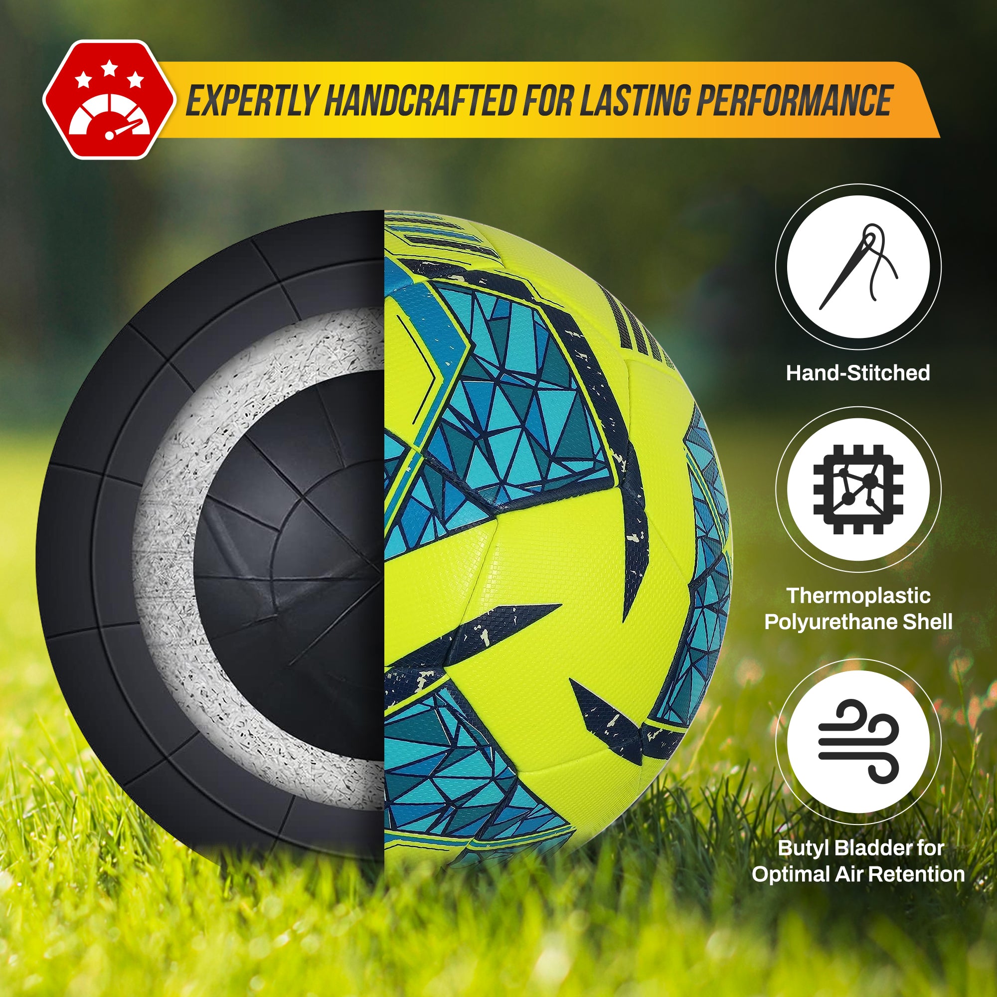 Reflect Pro Premium Indoor Soccer Ball - Lime Yellow