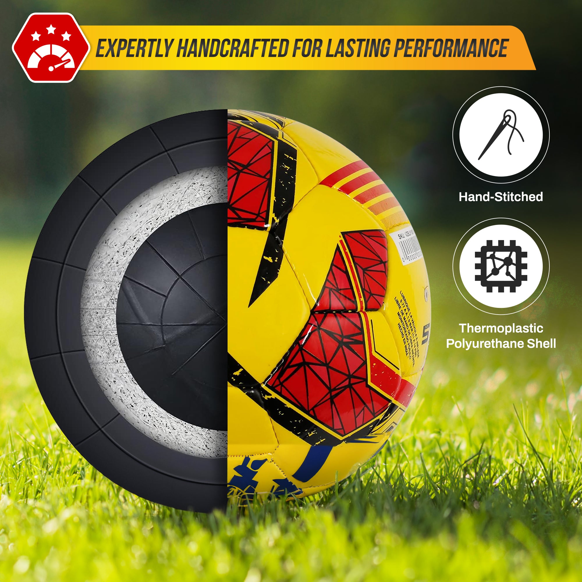 Stadio Match NFHS Soccer Ball-Yellow