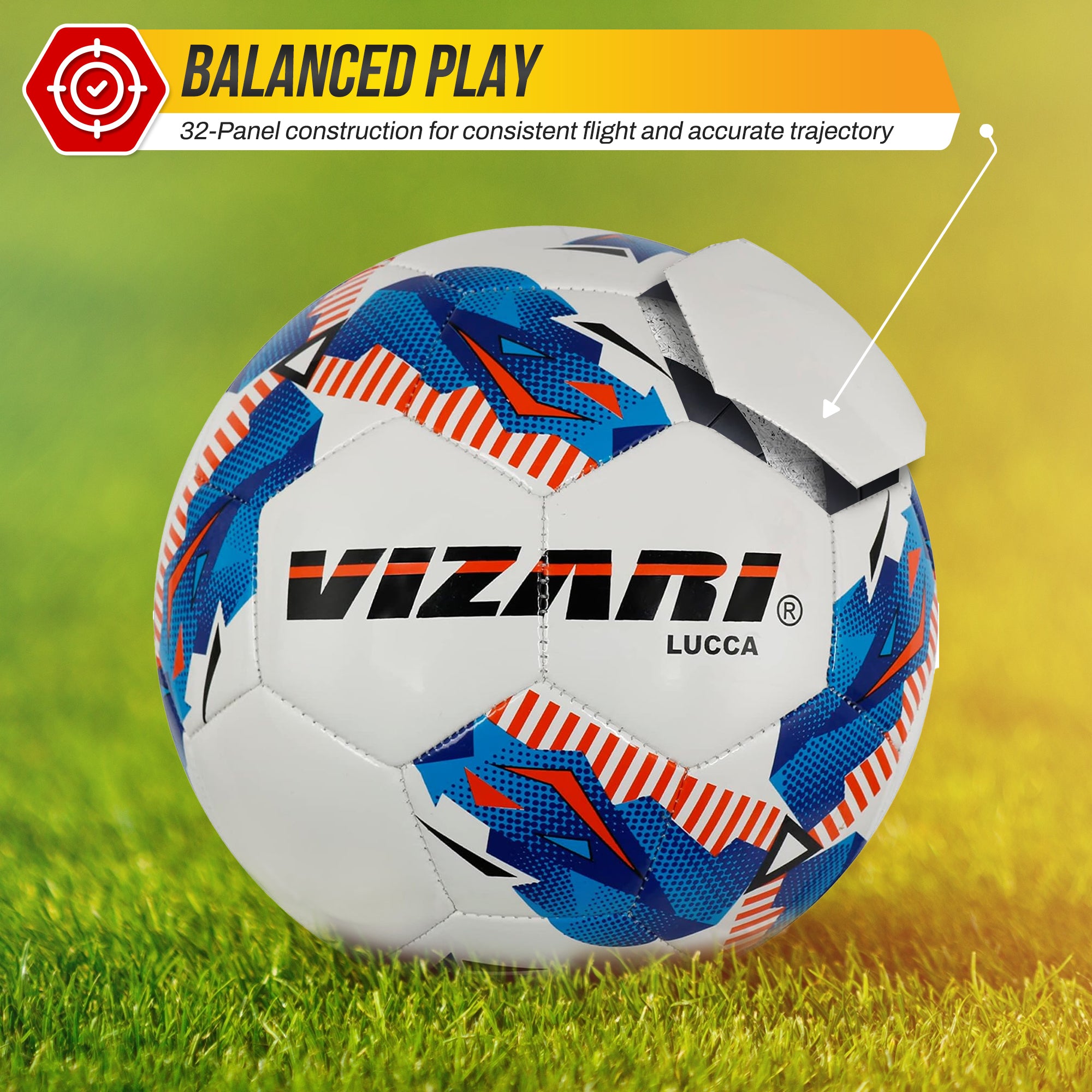 Lucca Soccer Ball-White