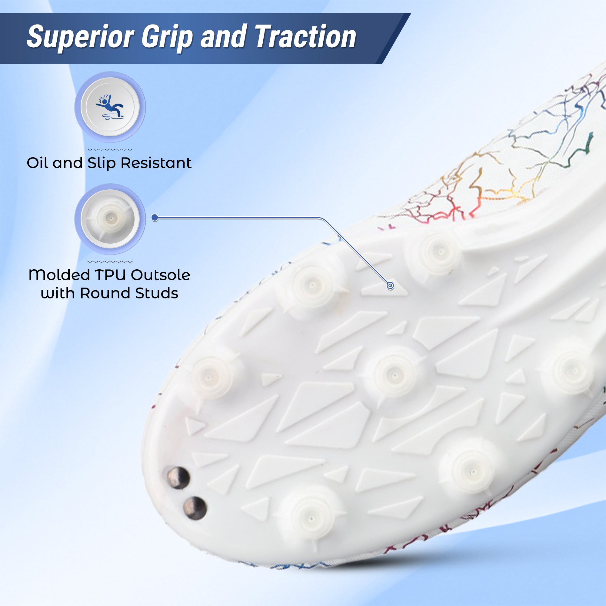 Zodiac Junior Firm Ground Soccer Cleats - White