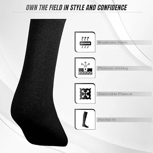 Vizari League Multi-Colored Socks Combo | Sweat Wicking Socks (Pack of 3)