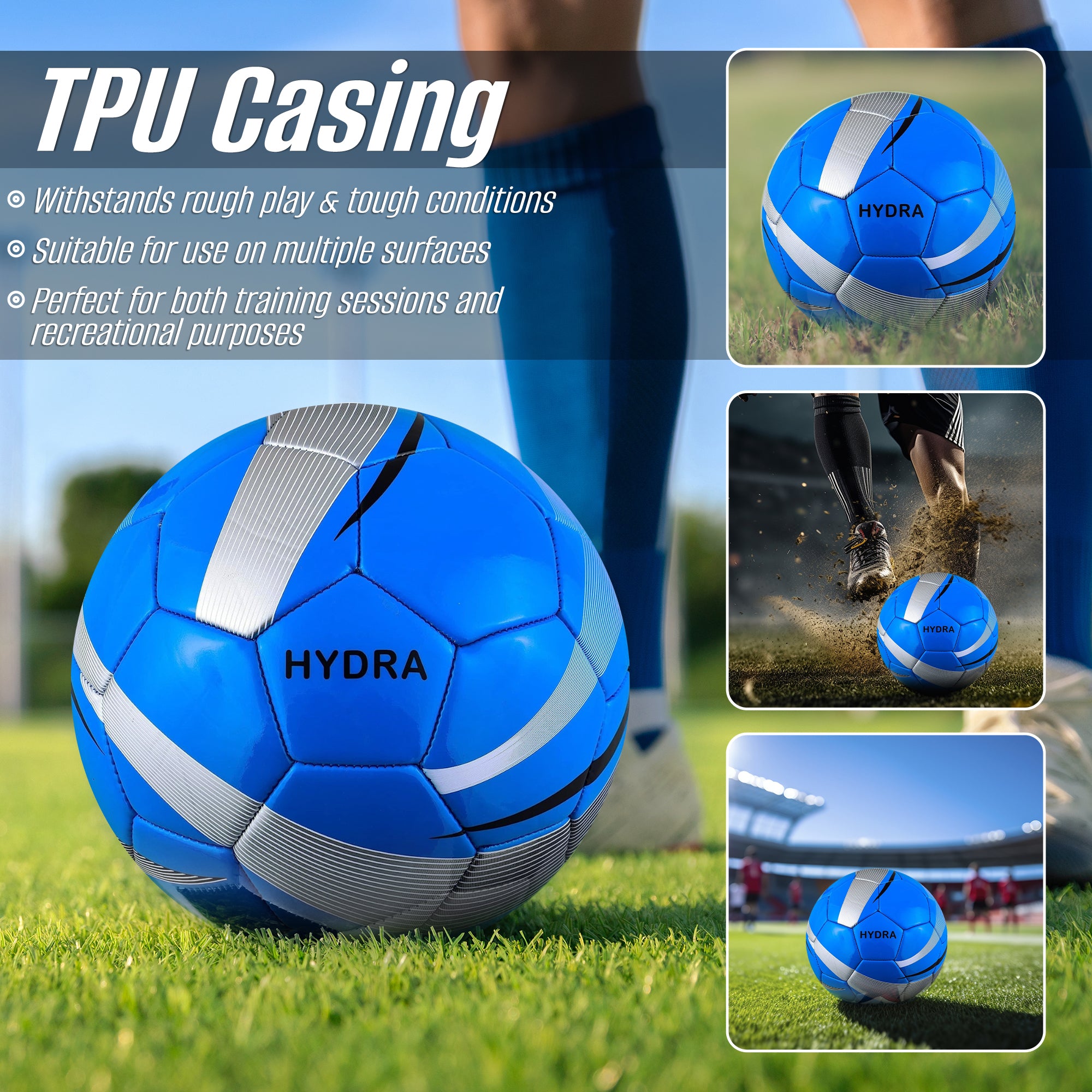 Hydra Soccer Ball-Blue