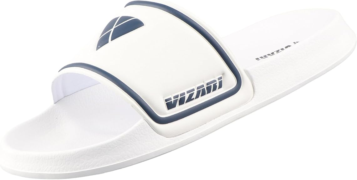 Youth Soccer Slide Sandals - White