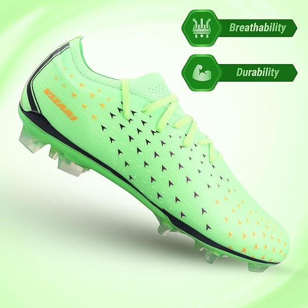 Tioga Adult Firm Ground Soccer Cleats - Lime