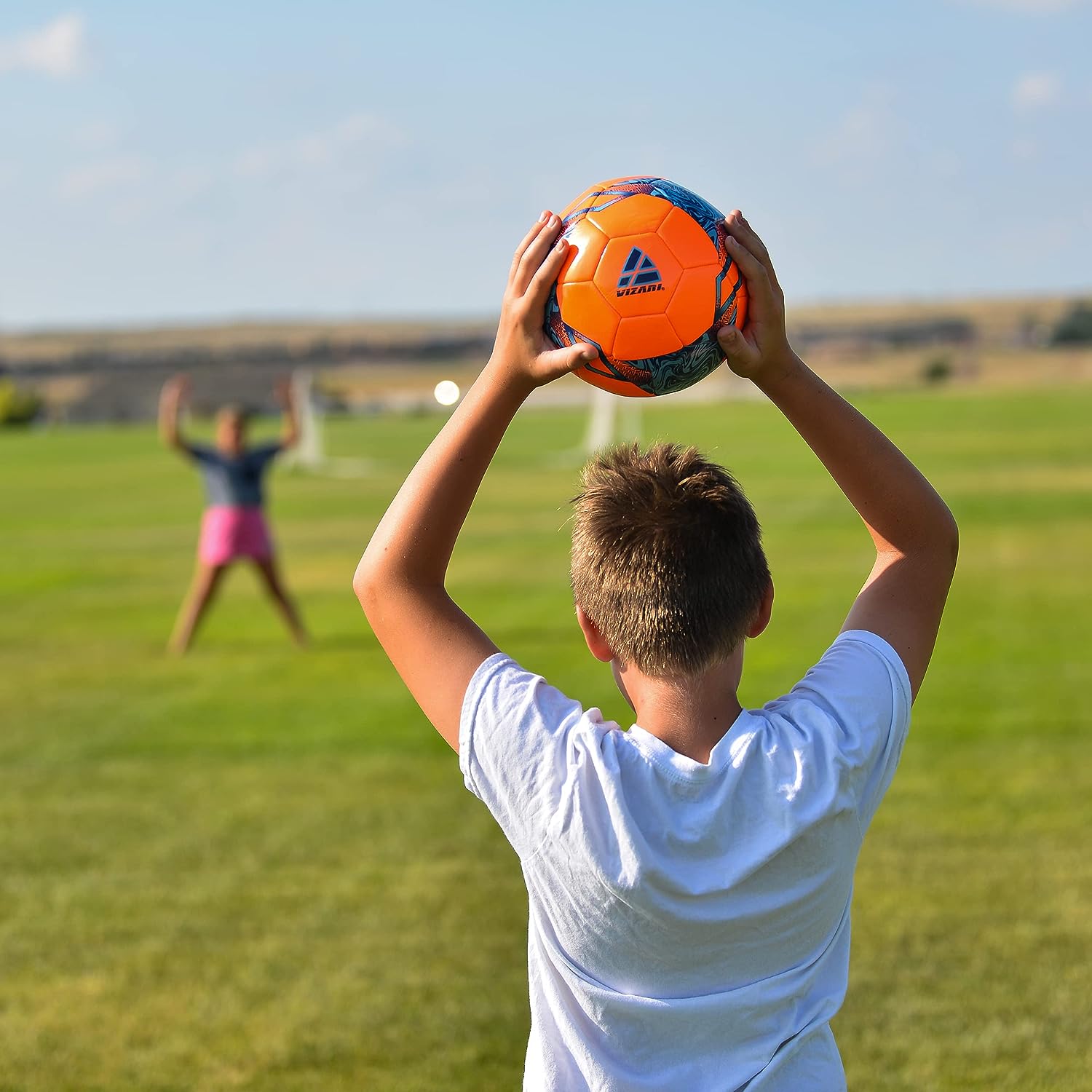 Toledo Soccer Ball for Kids and Adults -Orange/Blue