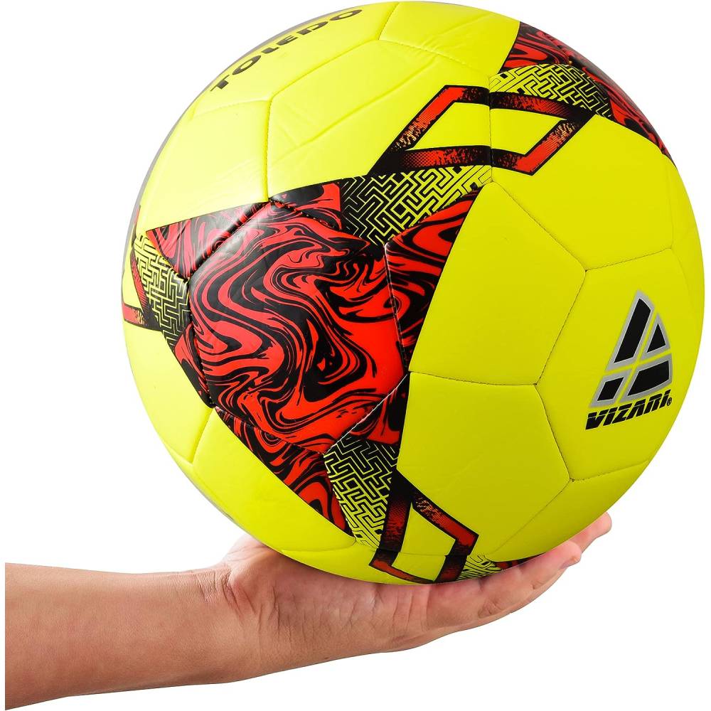 Toledo Soccer Ball-Neon Yellow/Red