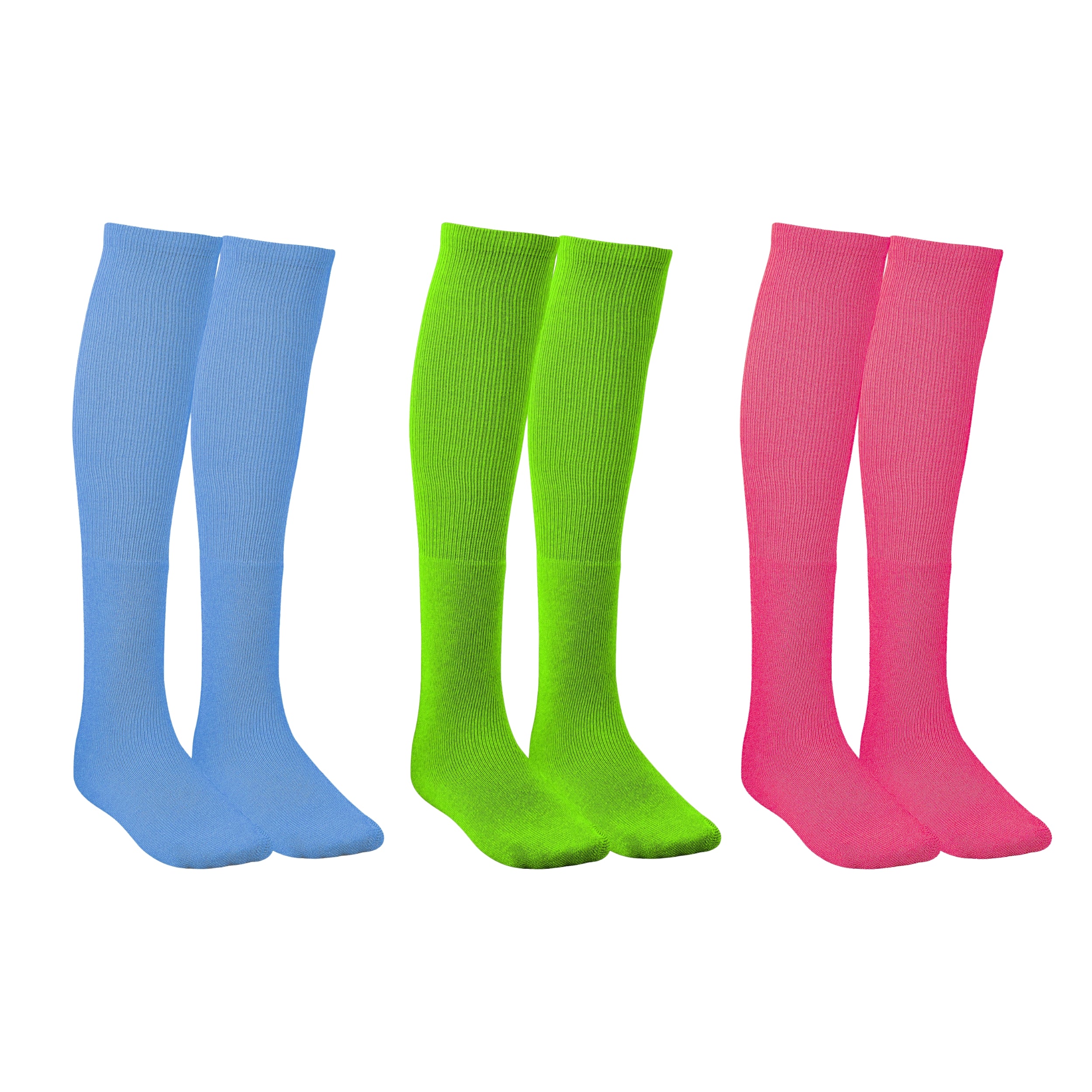 Vizari League Multi-Colored Socks Combo | Sweat Wicking Socks (Pack of 3) - Adult