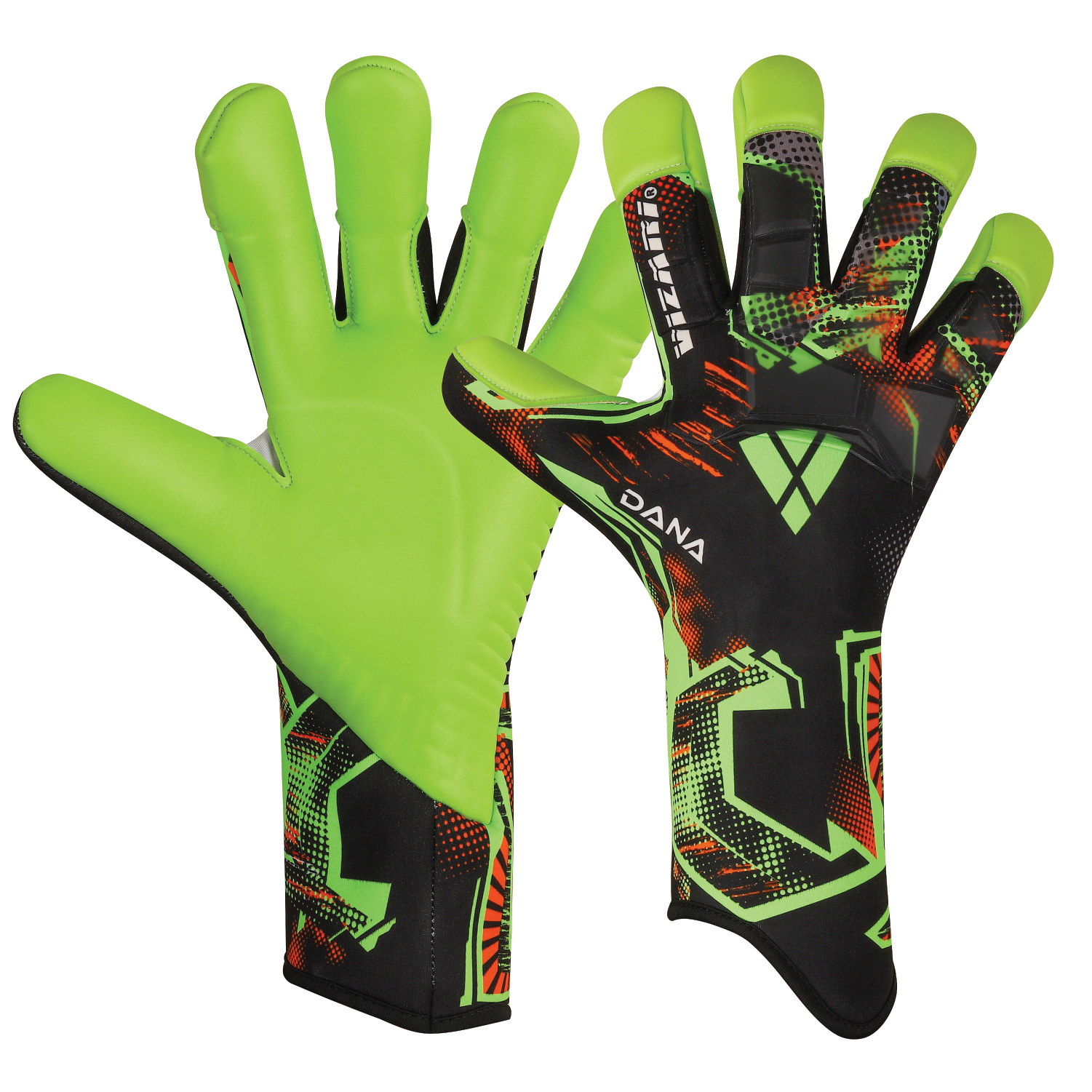 Dana Pro Goalkeeping Glove- Black/Green