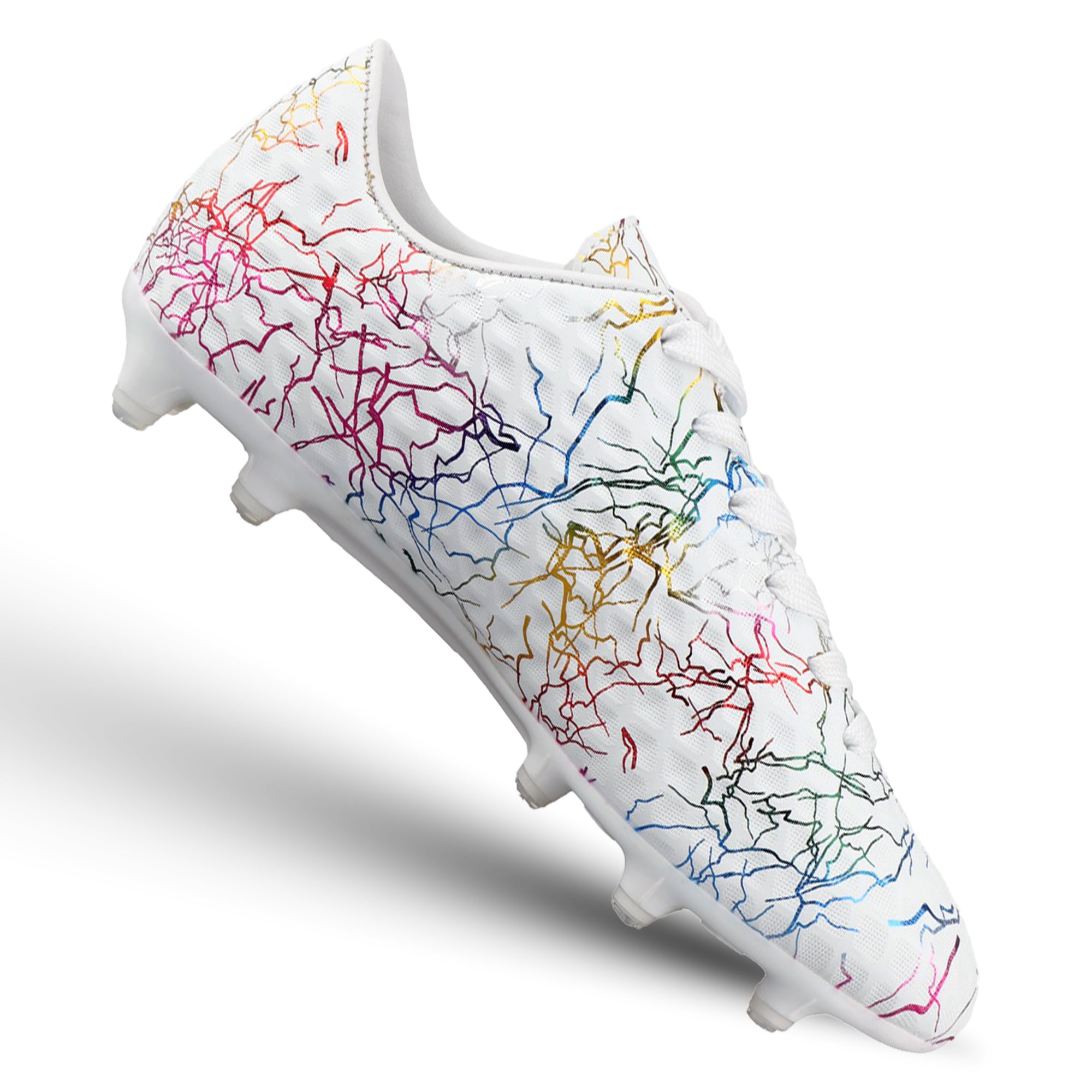 Zodiac Junior Firm Ground Soccer Cleats - White