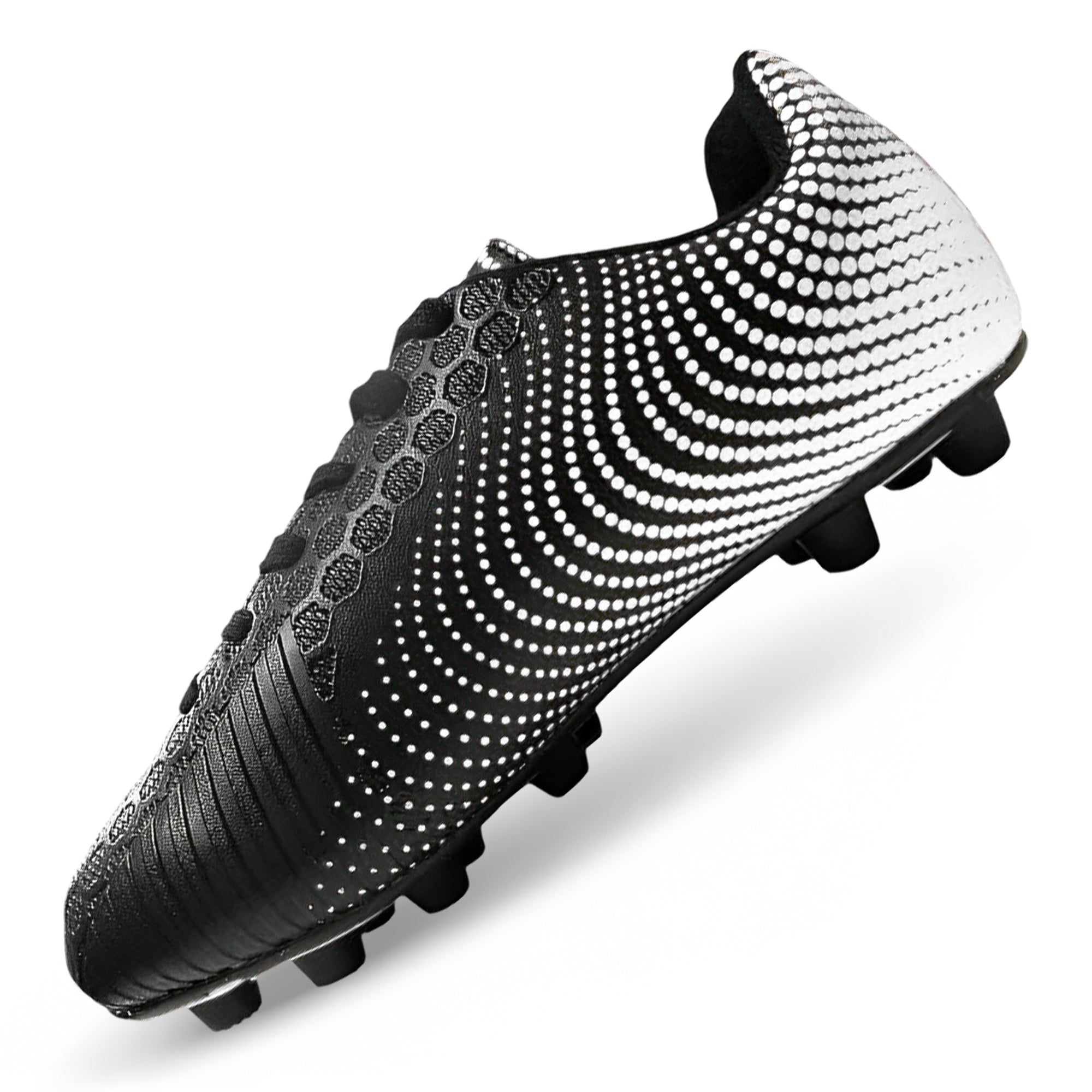 Stealth Firm Ground Soccer Shoes -Black/White