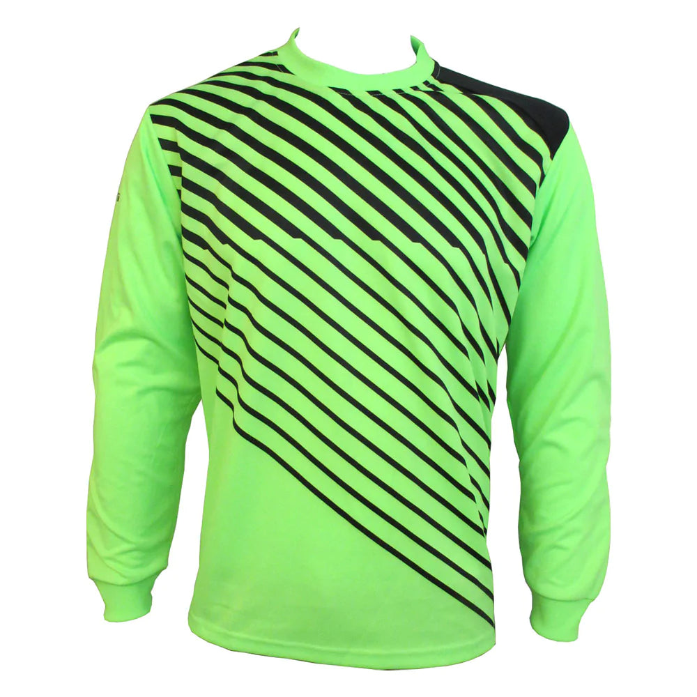 Vizari Ventura Short Sleeve Goalkeeper Jersey, Neon Green/Black, Size Adult Large
